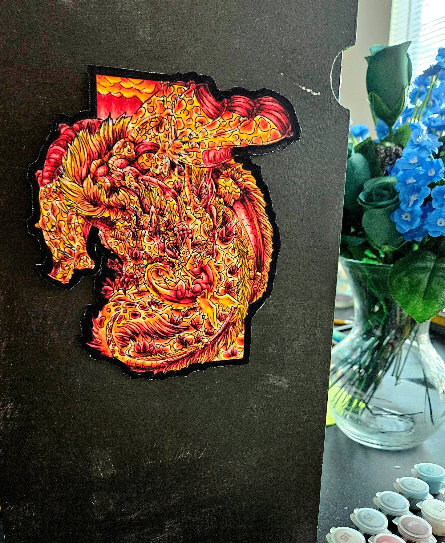 Fire Dragon Die Cut Sticker