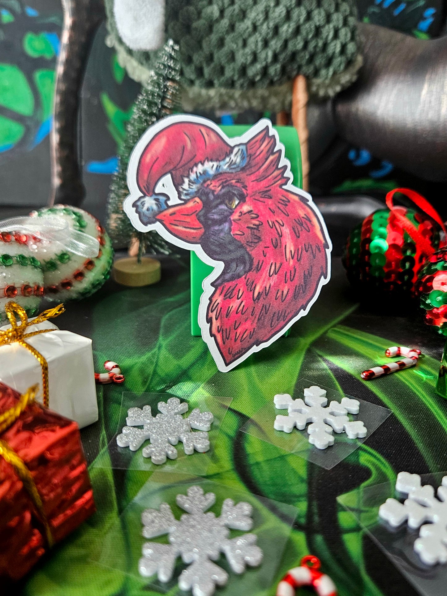 Poins the Cardinal Head Sticker