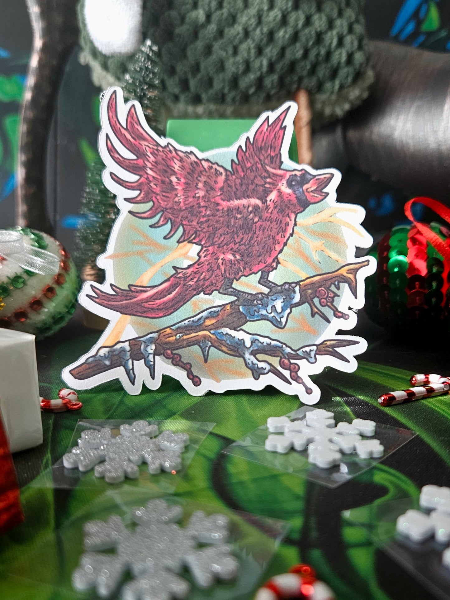 Poins the Cardinal Full Body Sticker