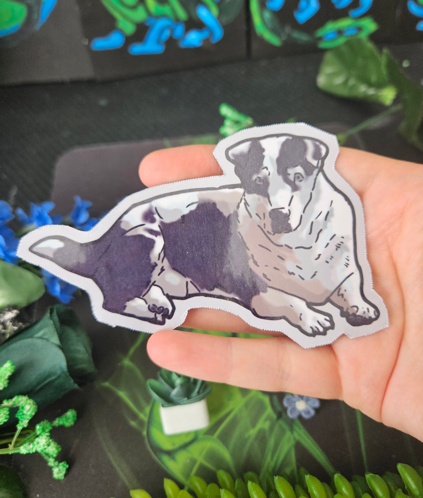 Cute Dog Magnet - Dog Lover Gift- Magnet - Hound Dog Mix
