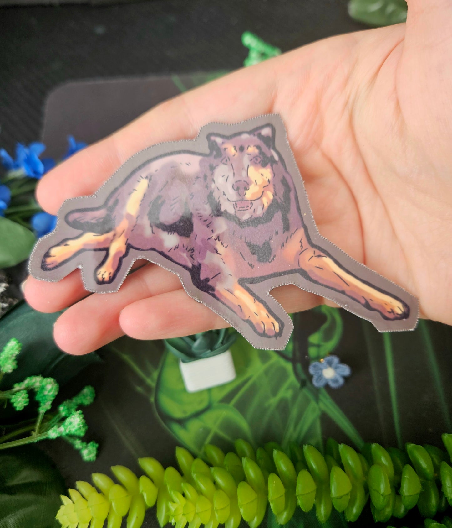 Cute Dog Magnet - Dog Lover Gift- Magnet - Australian Shepard Dog Mix