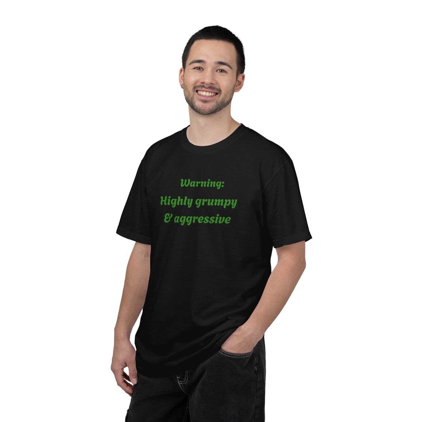 Arlith- Emerald Dragon – Aggressive Green Fantasy Dragon – Warning: Grumpy & Aggressive T-shirt – Mythical Creature– Dragon Lover Gift
