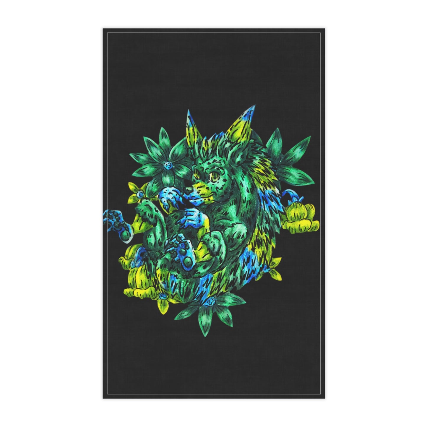 Clover the Hedgehog Tea Towels (cotton, poly)