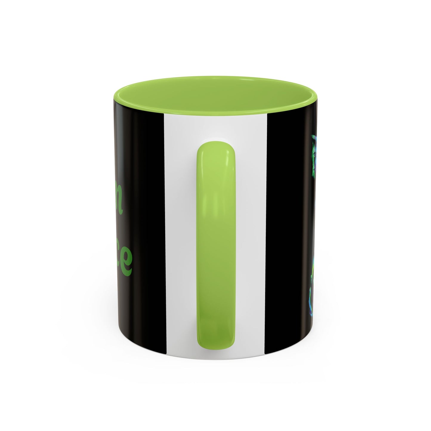 Arlith- Emerald Chibi Dragon – Aggressive Green Fantasy Chibi Dragon– Born Feral Mug – Mythical Creature– Dragon Lover Gift Coffee Mug