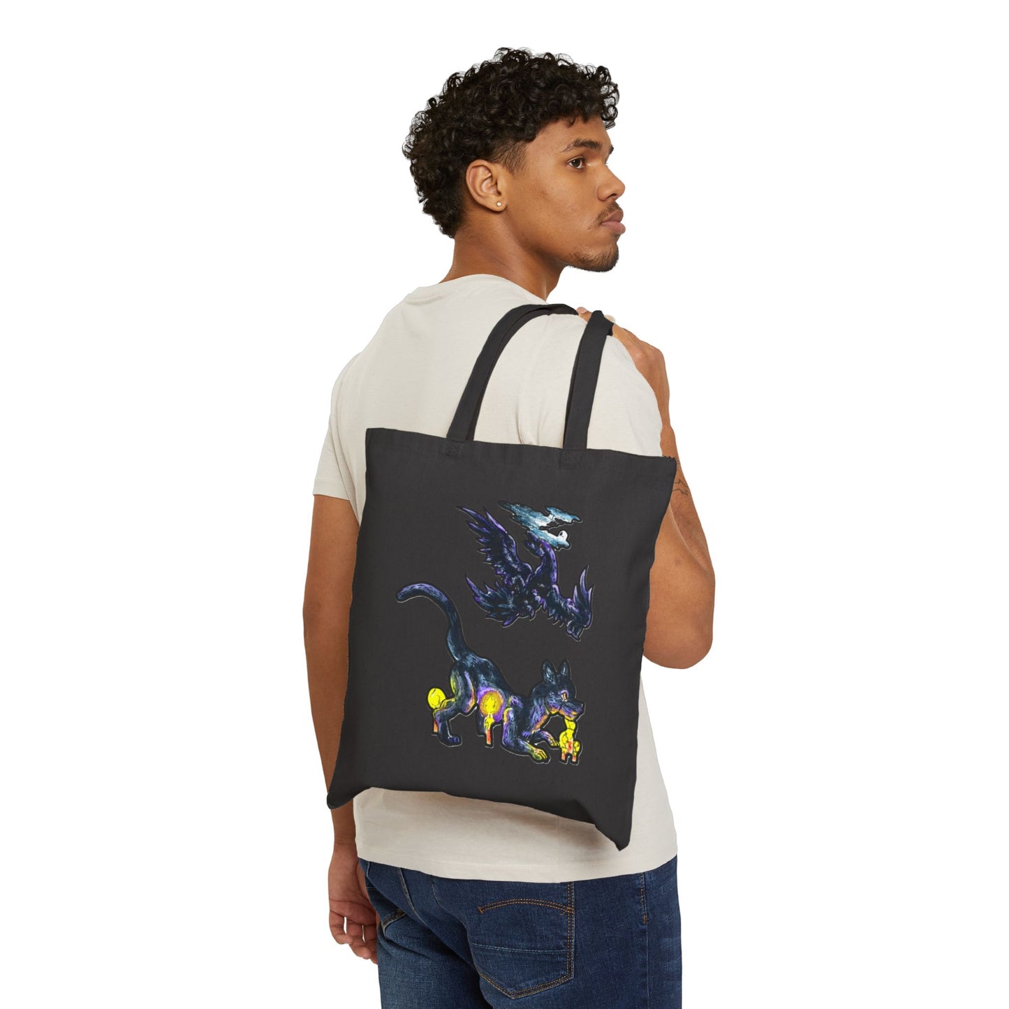 Halloween Cotton Canvas Tote Bag