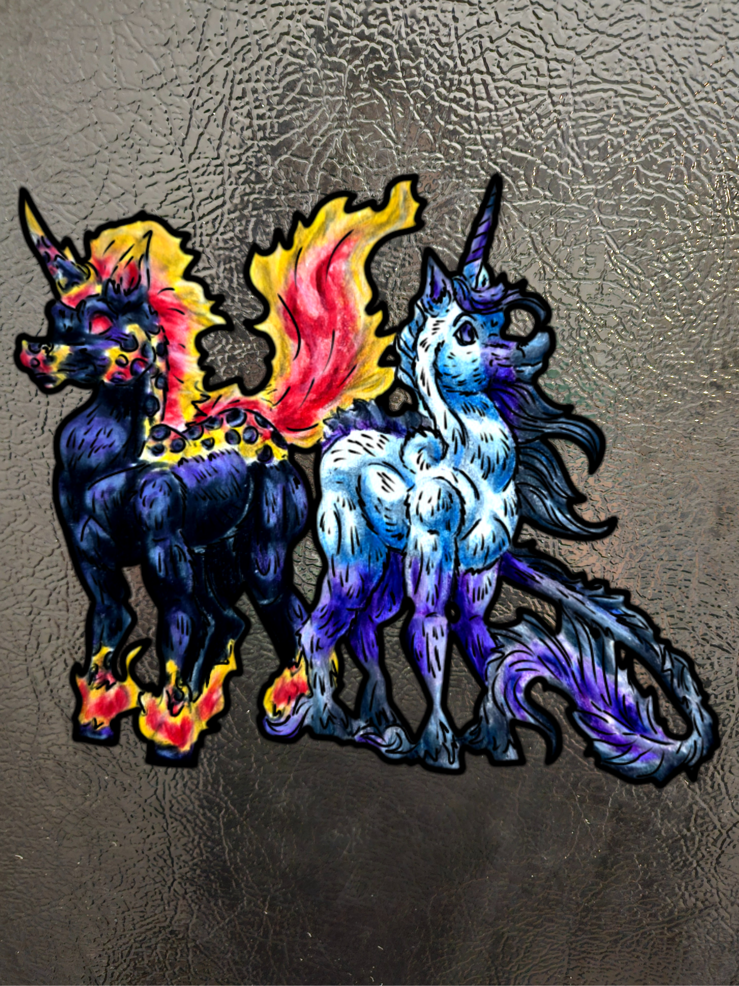 Nightmare & Unicorn 3pk Magnets