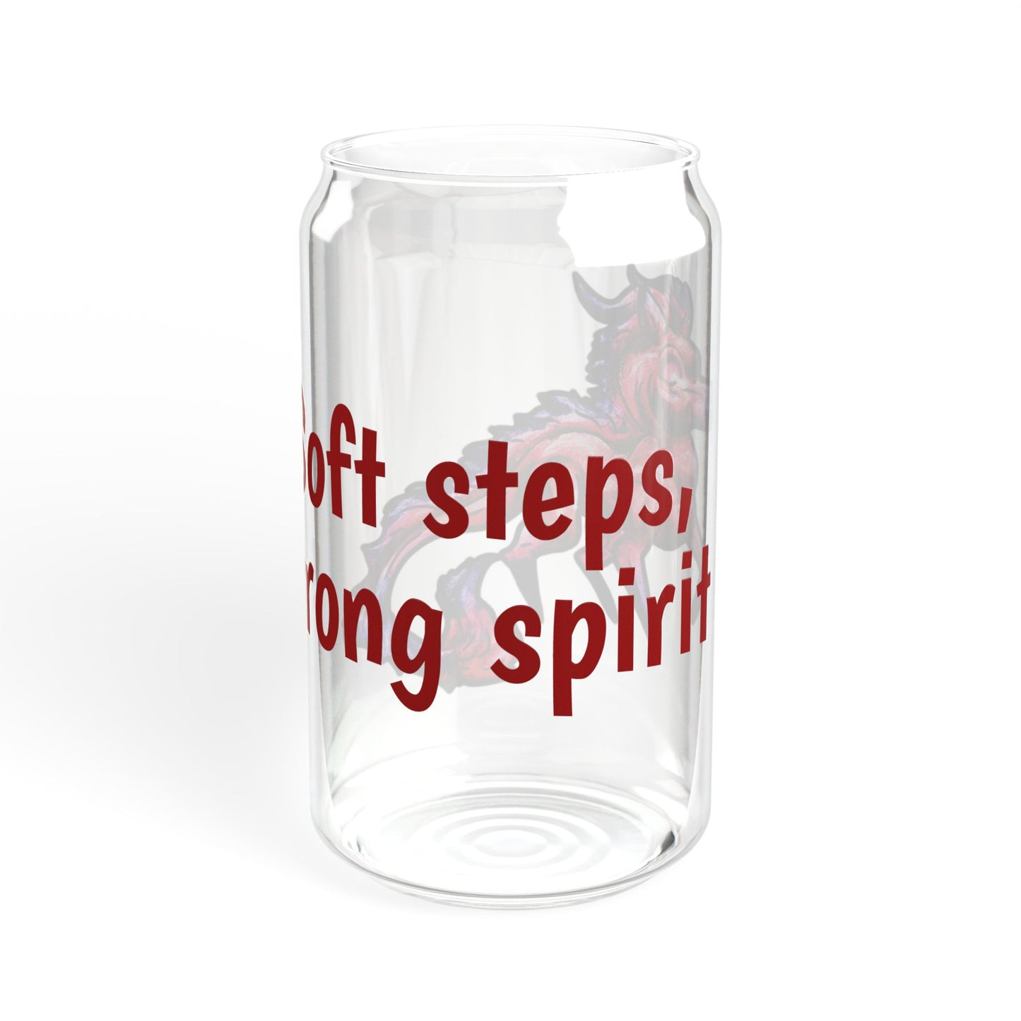 Myer the Kirin- Soft steps, strong spirit- Chibi Kirin- Cute Animal - Sipper Glass, 16oz