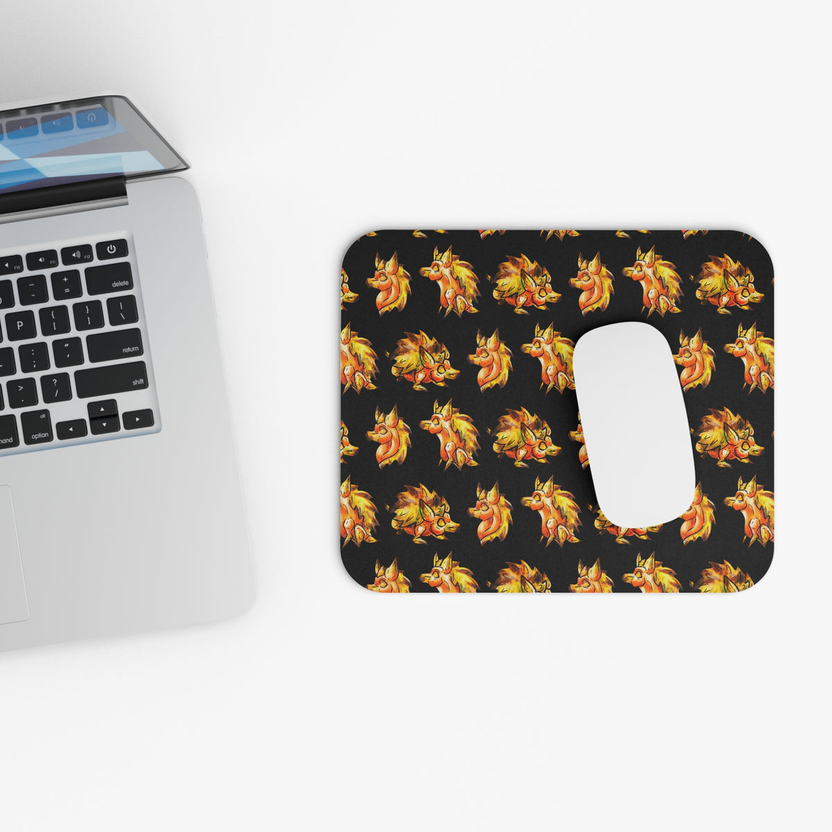 Chibi Aster the Hedgehog Pattern Mouse Pad (Rectangle)
