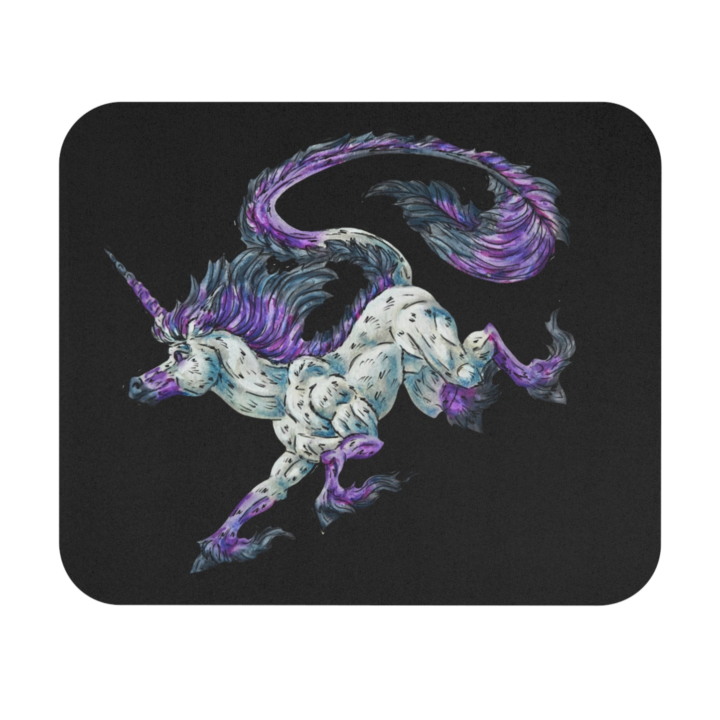 Unicorn Jump Mouse Pad (Rectangle)