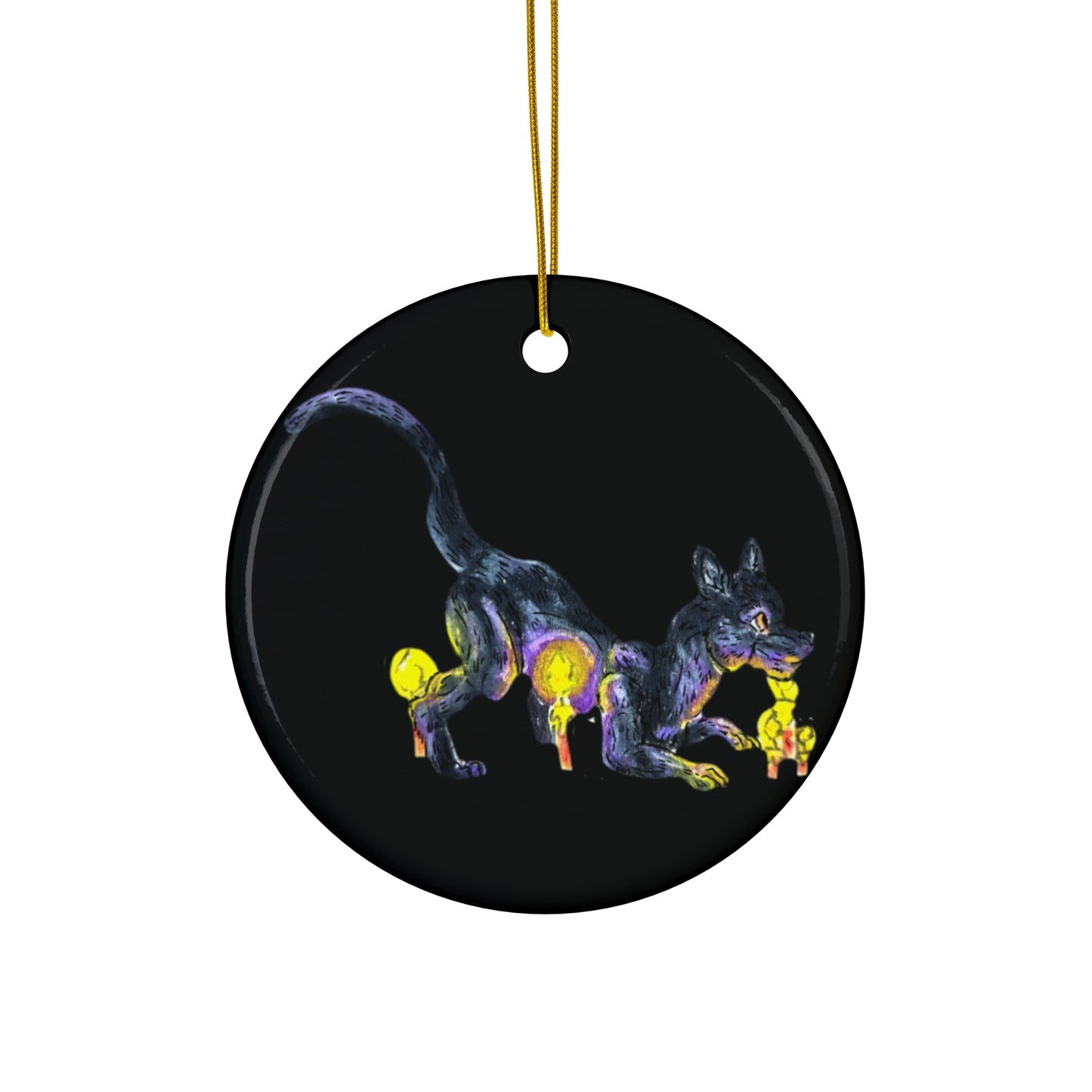 Boo the Cat Ceramic Ornament