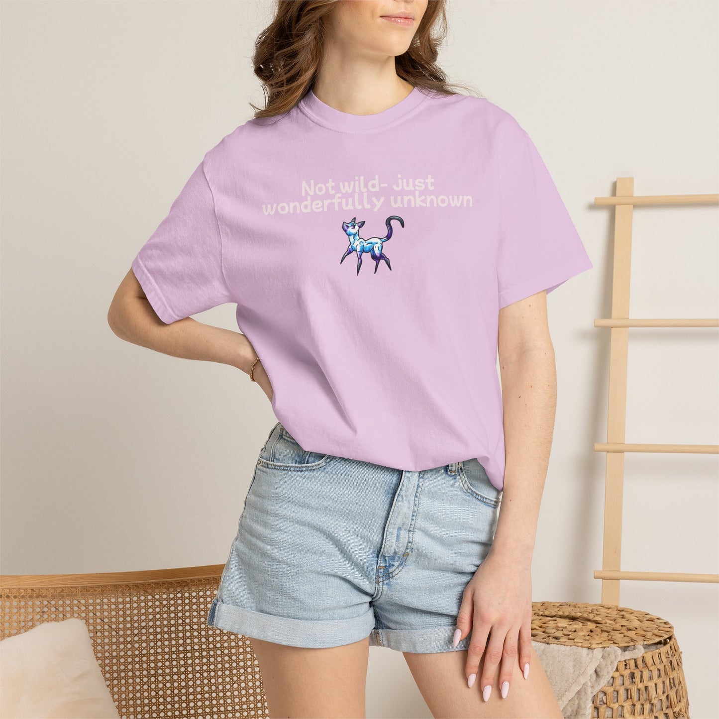 Chibi Slictine the Cat- Not Wild- Fantasy Cat- Cute Creature Art- Nature Animal- T-shirt