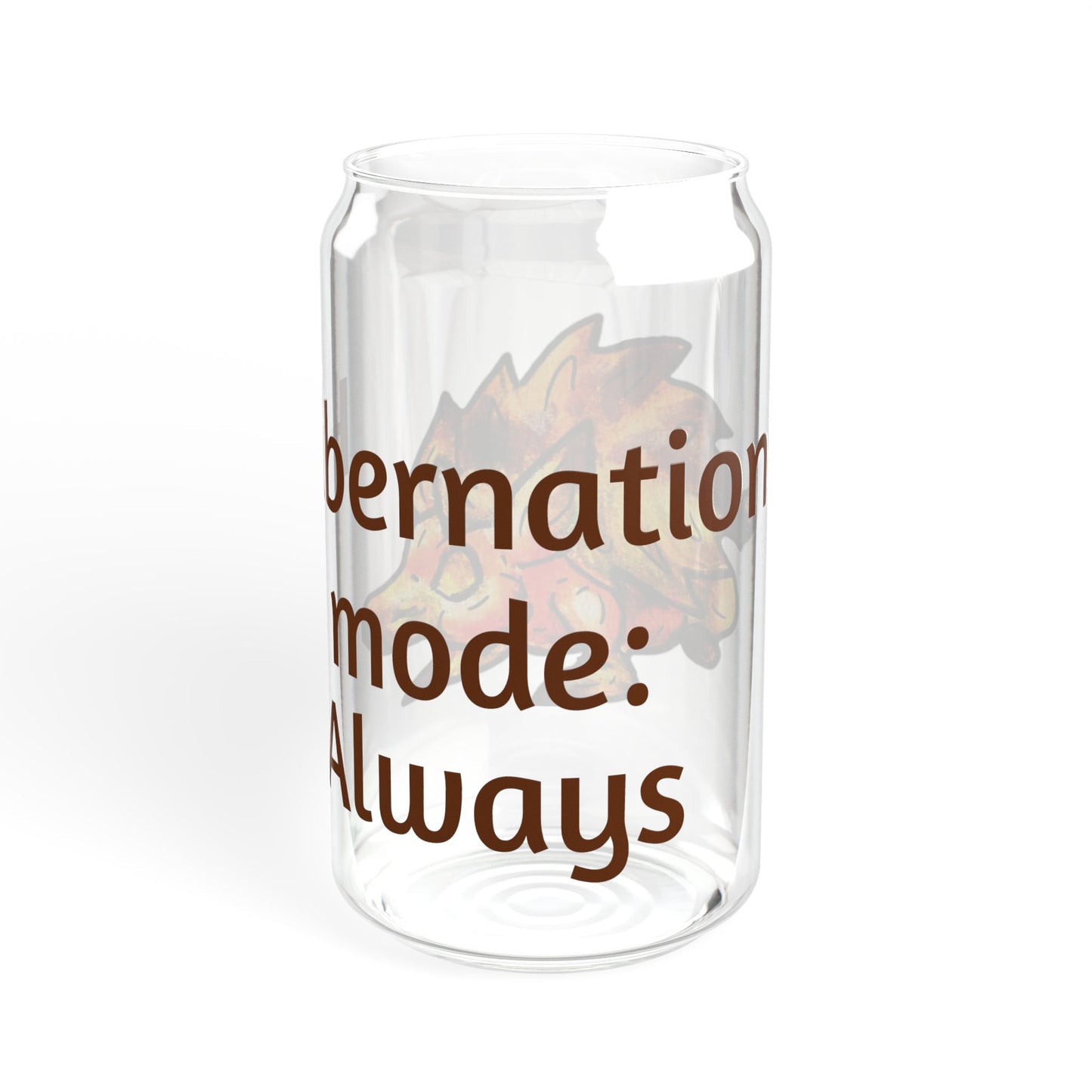 Chibi Aster the Hedgehog-Hibernation Mode: Always- Chibi Hedgehog- Cute Animal - Sipper Glass, 16oz