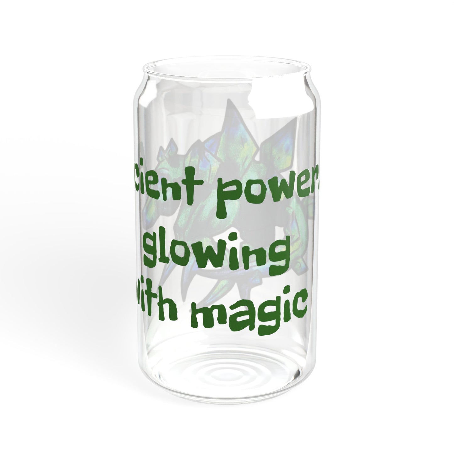 Chibi Arith the Stegosaurus-Ancient Power- Chibi Dinosaur Art- Prehistoric Creature- Glass Tumbler 16oz