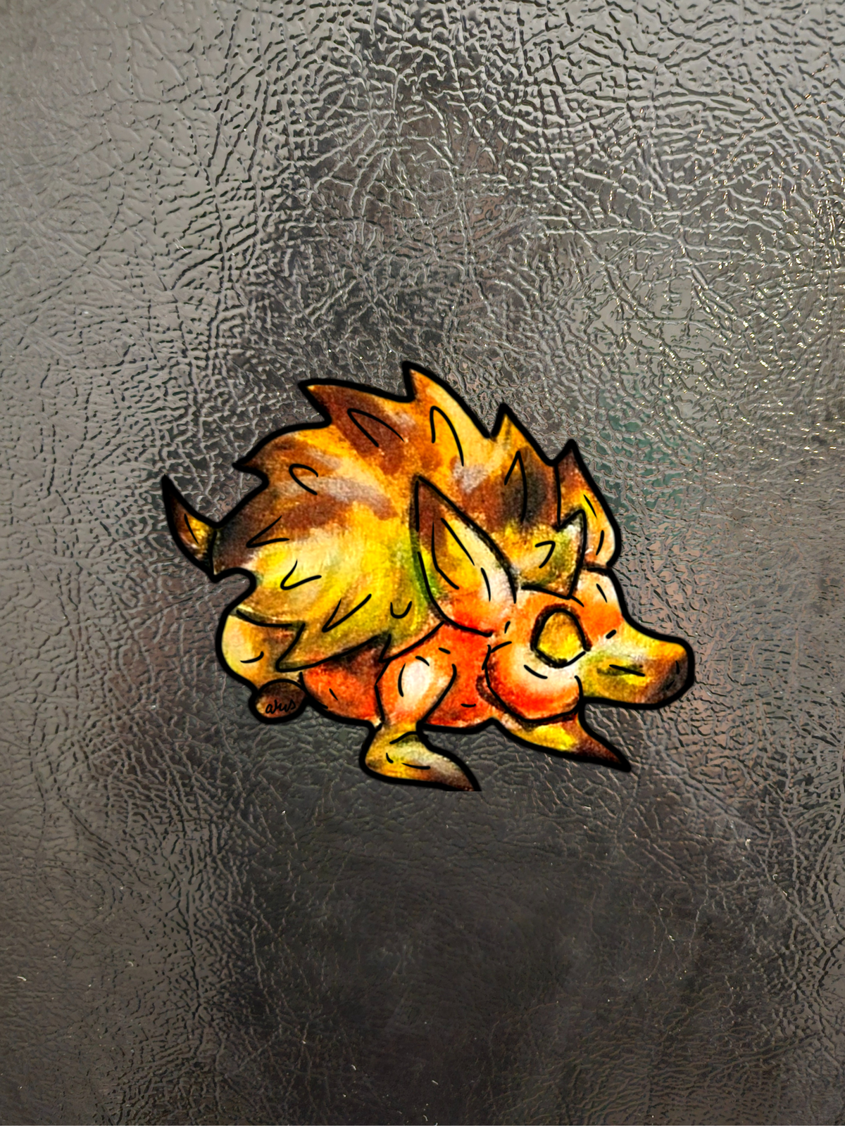 Aster the Fall Hedgehog Magnets 3 pack
