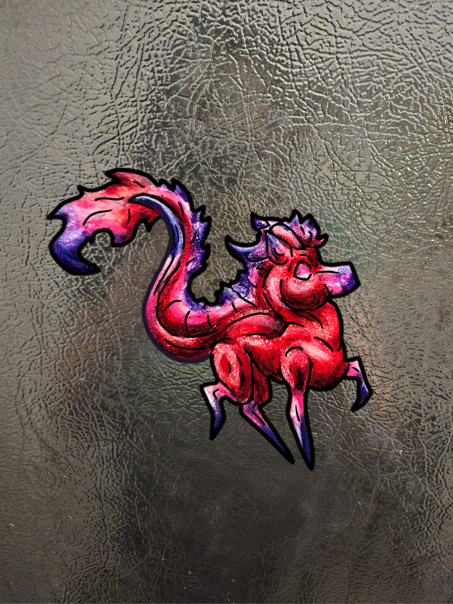 Myer- Crimson Kirin – Red Fantasy Kirin –Kirin Magnets – Mythical Creature– Kirin Lover Gift- Magnets 3pk