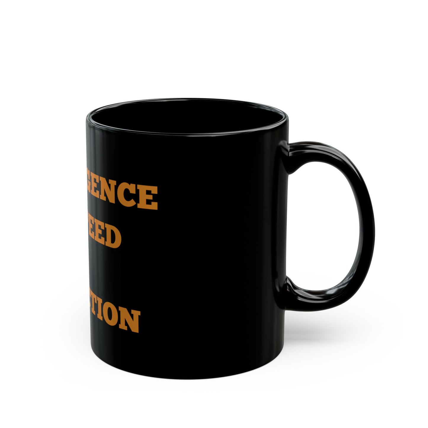 Intelligence + Speed = Perfection Mug | 11oz & 15oz Black Coffee Cup