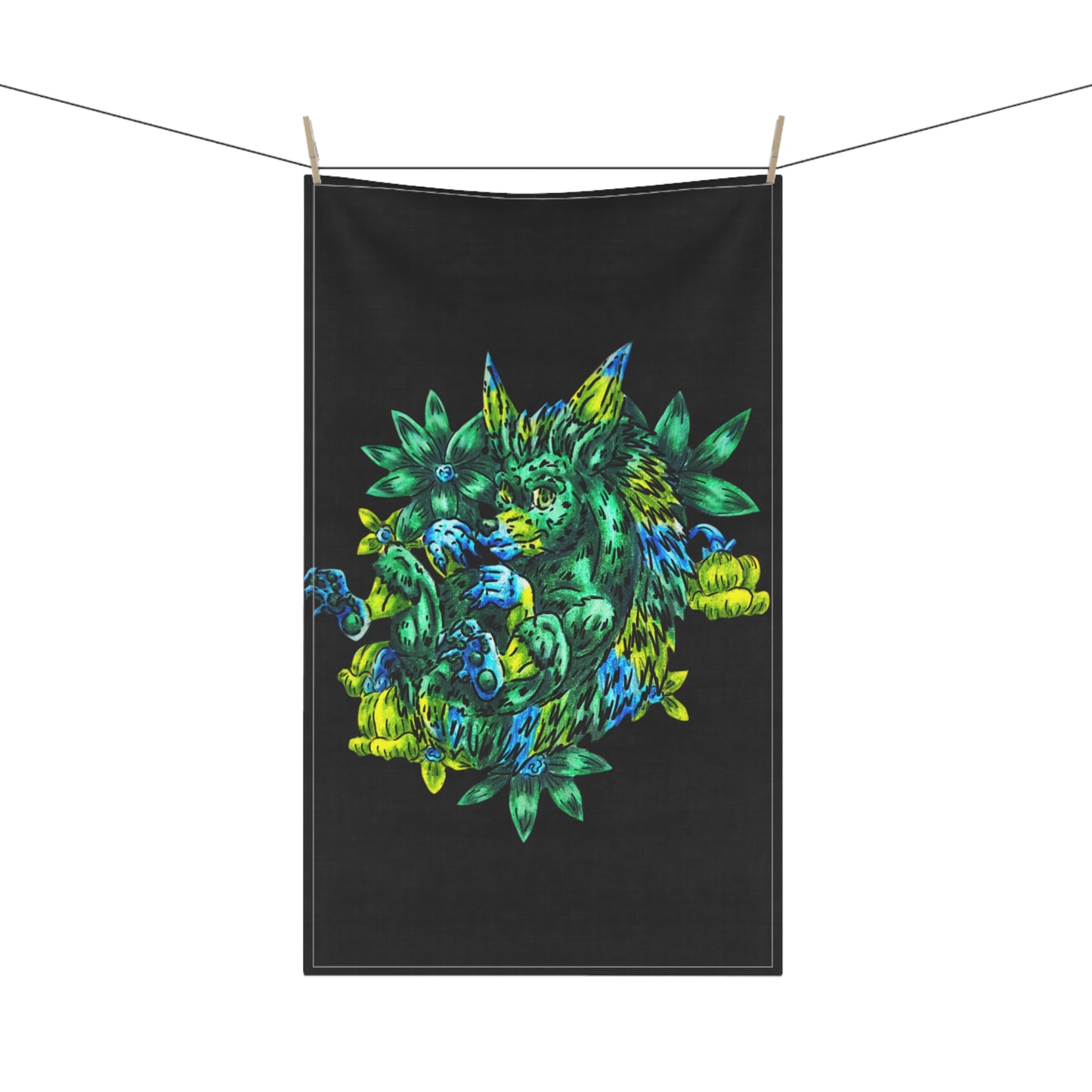 Clover the Hedgehog Tea Towels (cotton, poly)