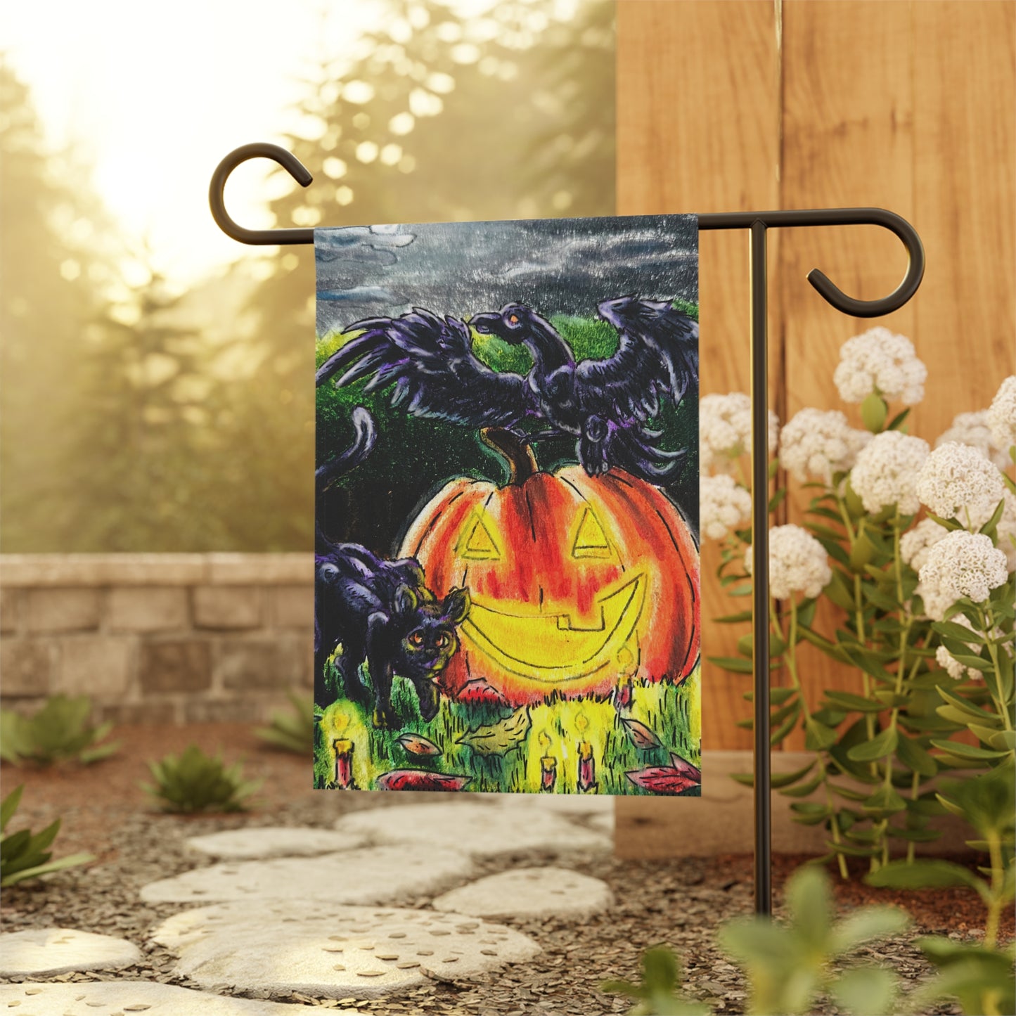 Halloween Garden & House Banner