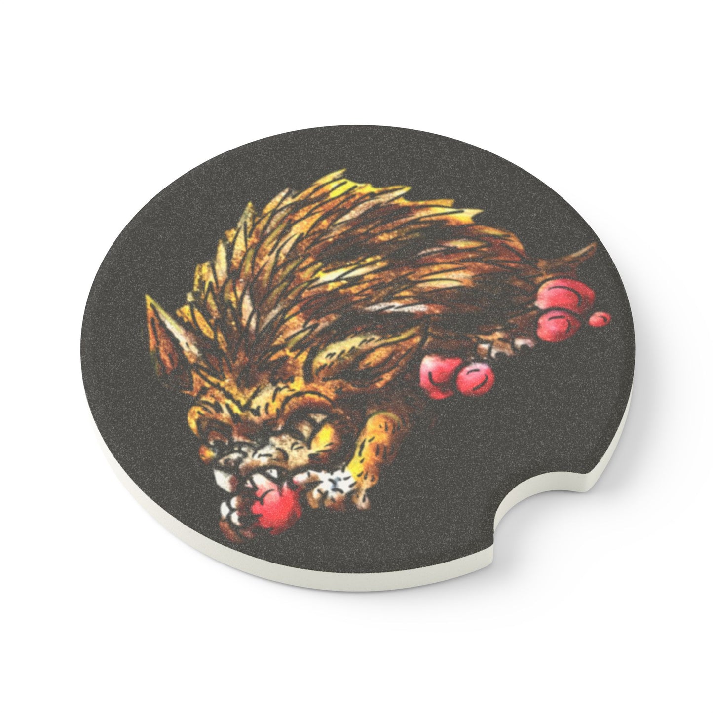 Cider the Hedgehog Soapstone Car Coaster