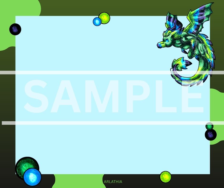 Arlith the Spinal-Quill Dragon Sticky Note DIGITAL DOWNLOAD