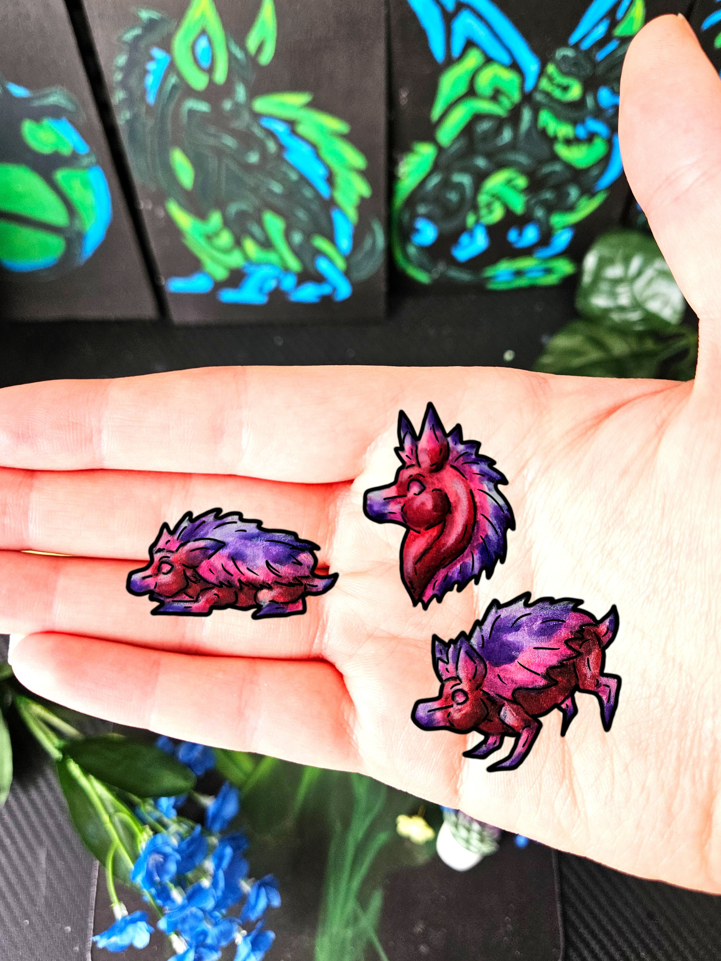 Multi pack Minis Azalea the Hedgehog Stickers