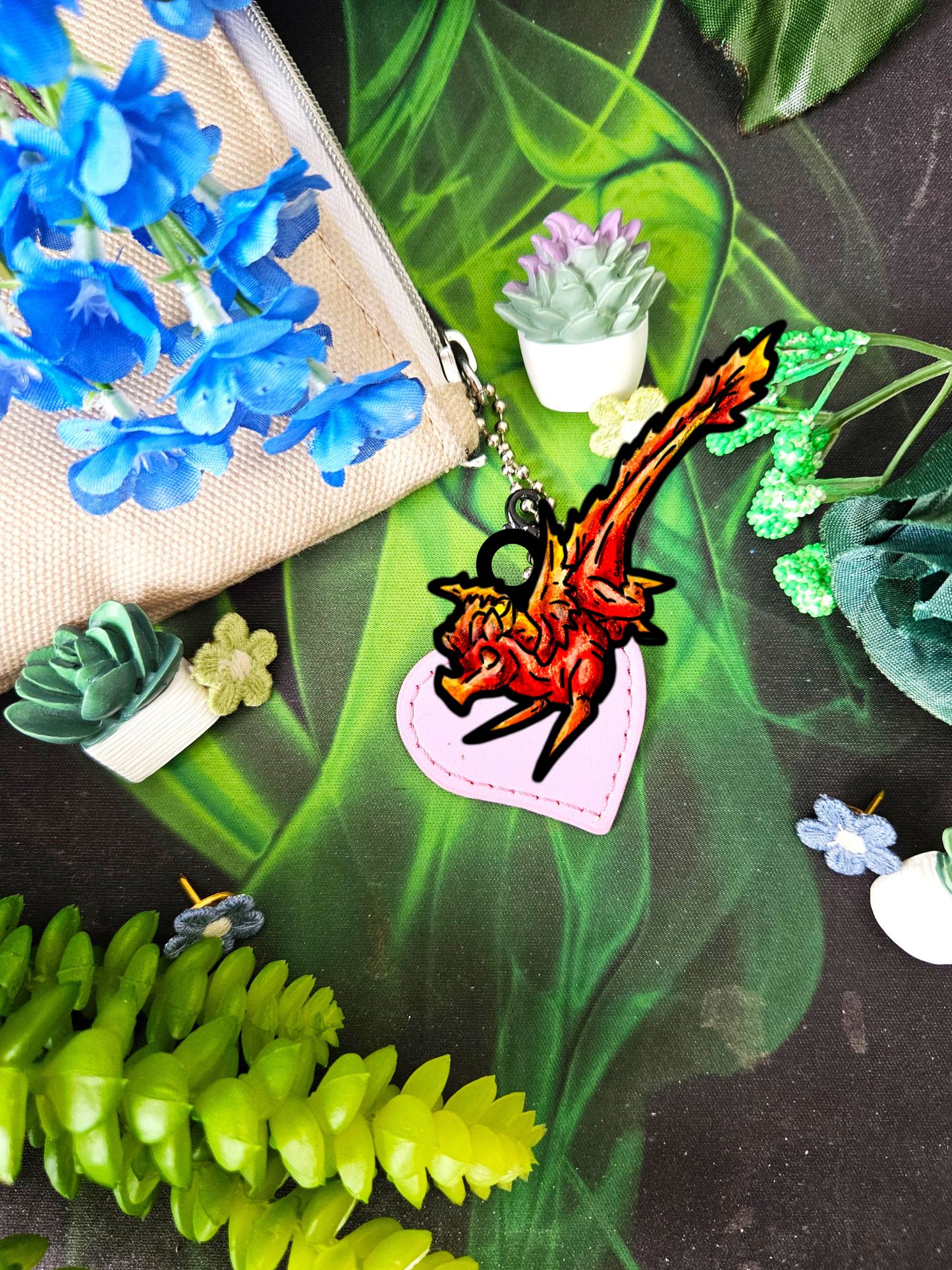 Chibis Fire Dragon Shrink Charms 3(pk)