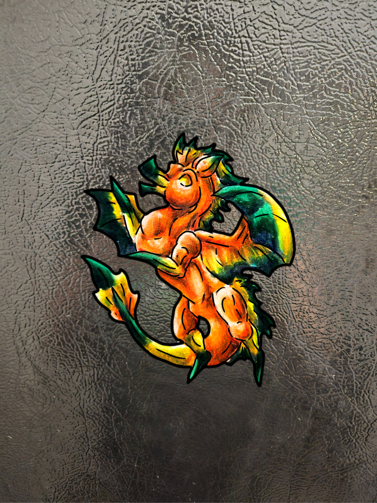 Fall Dragon- Autumn Fantasy- Magnet 3pk