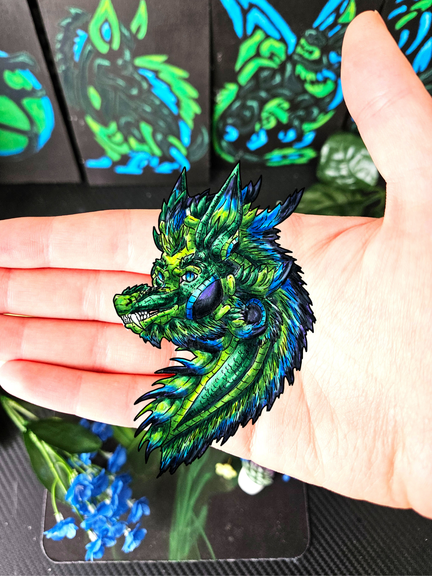 Arlith the Dragon Head Sticker