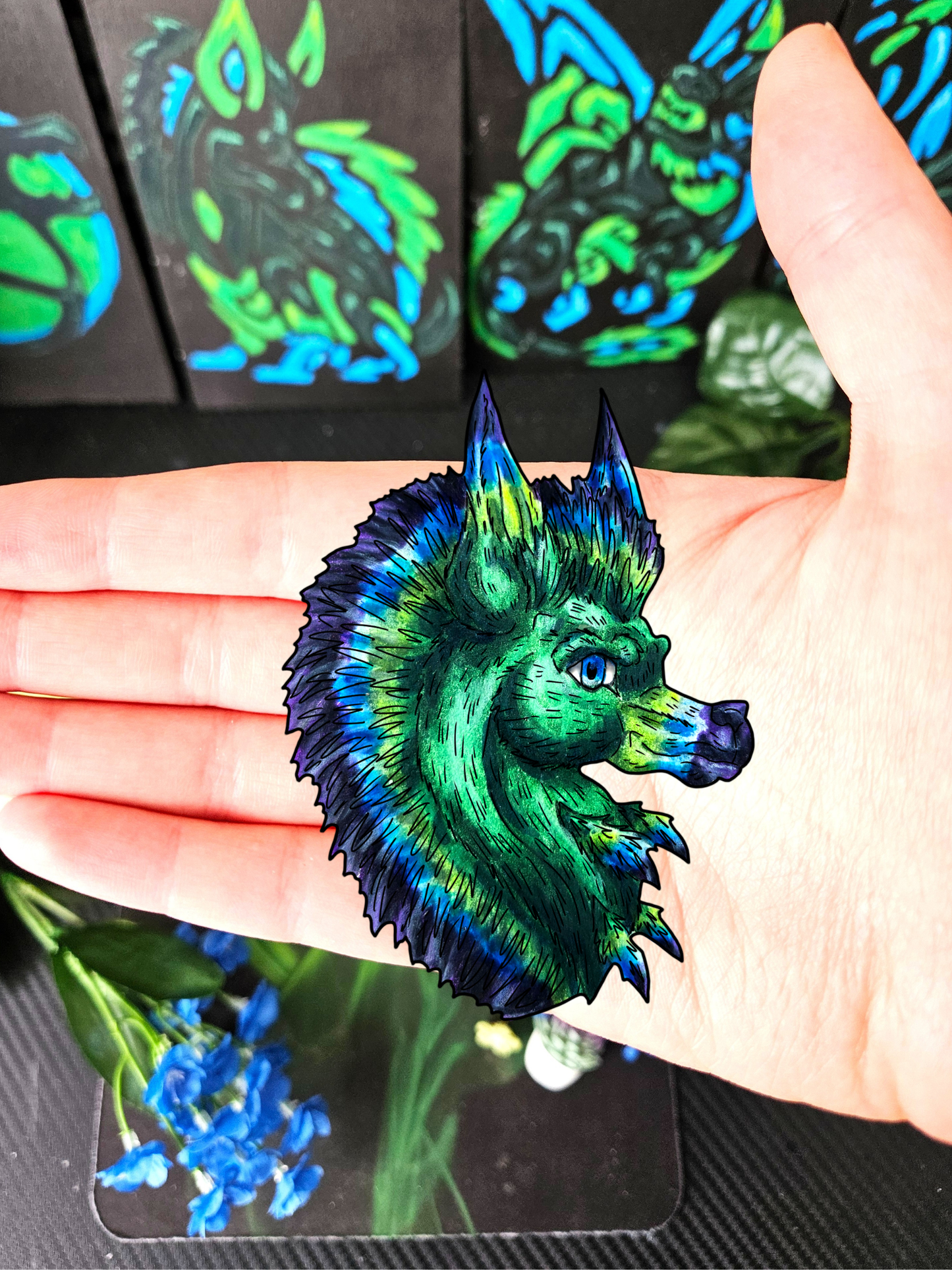 Arlathia the Hedgehog Head Sticker