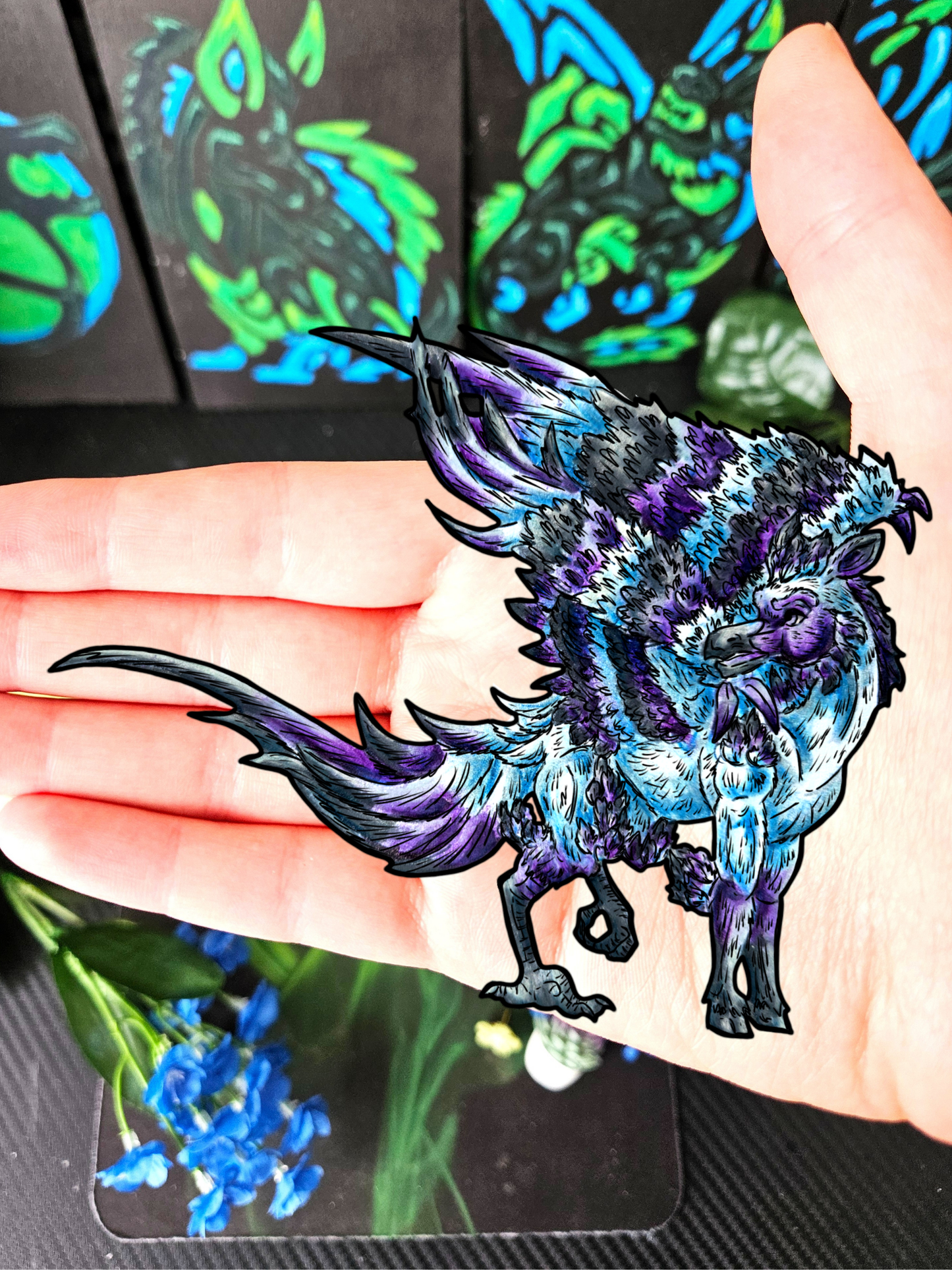 Seleste the Peryton Body Sticker