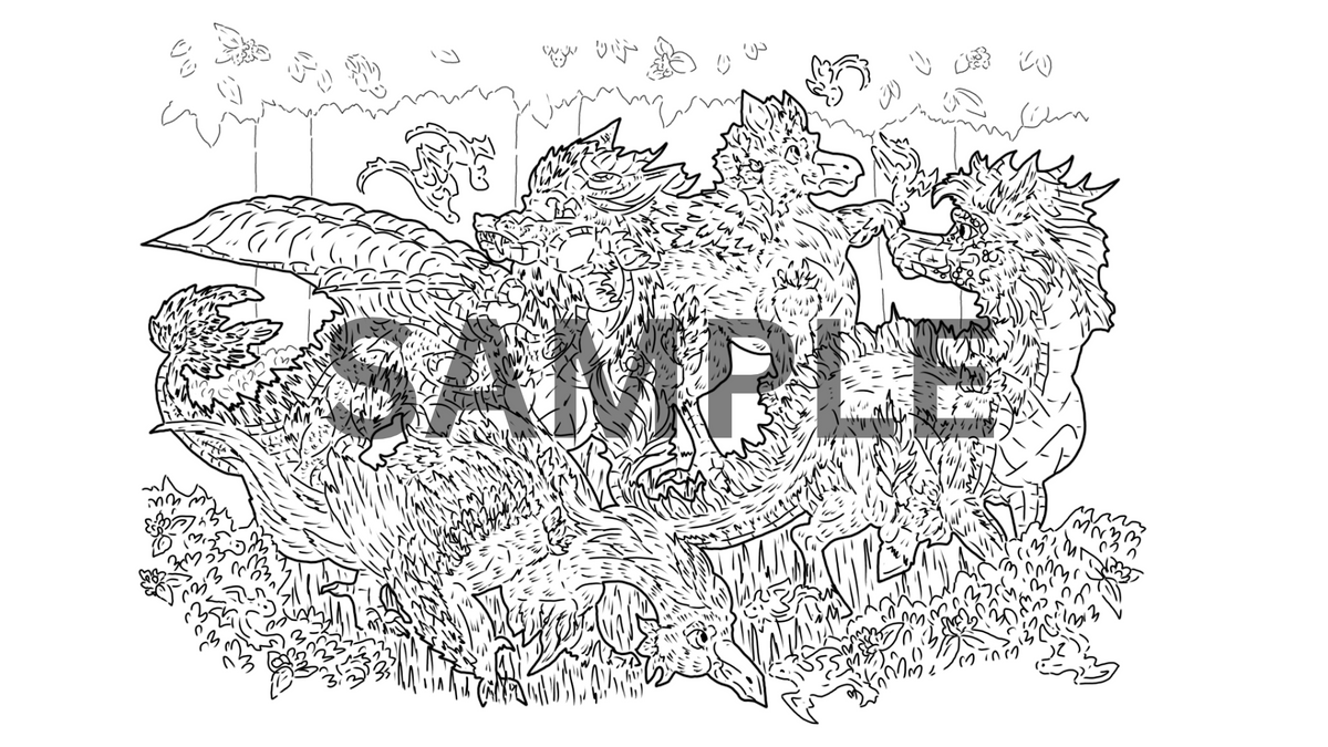12 Myth Print Pack DIGITAL DOWNLOAD Line Art Version