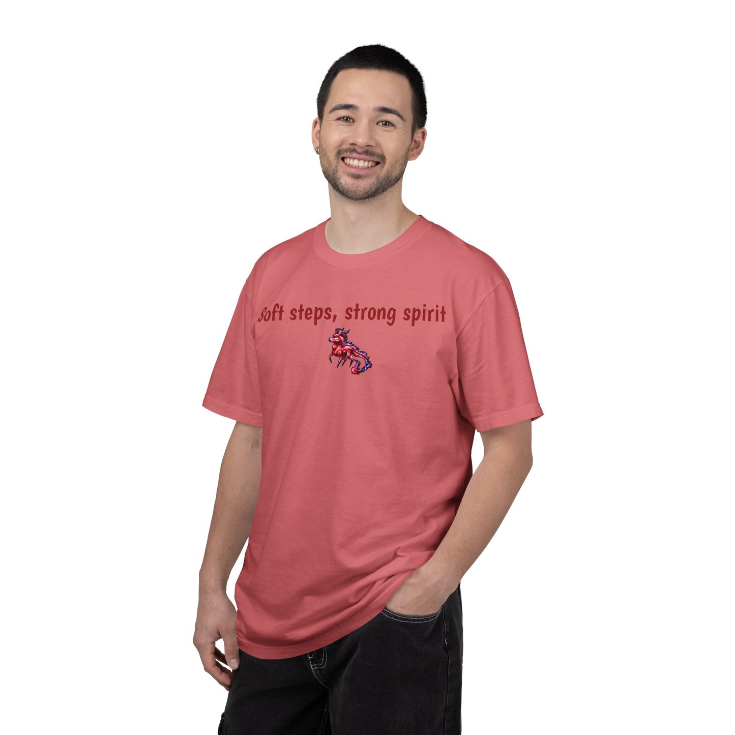 Chibi Myer the Kirin- Soft steps, strong spirit T-shirt- Fantasy Nature- Mythical Creature- Kirin Lover Gift - Shirt