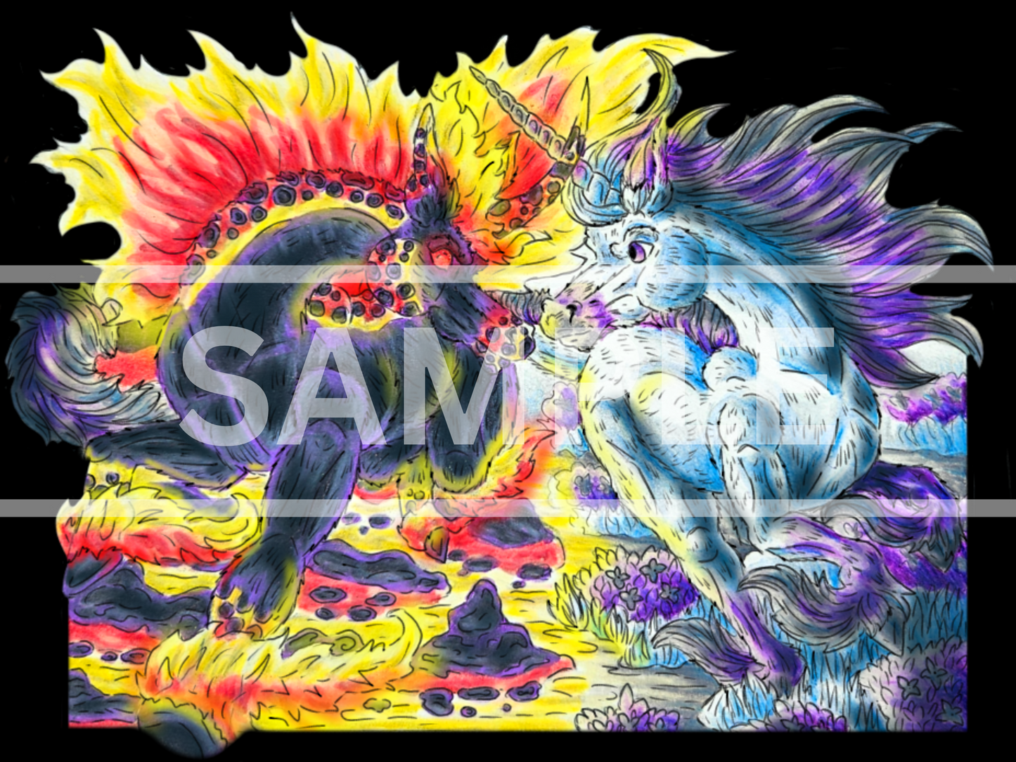Nightmare & Unicorn DIGITAL DOWNLOAD Print
