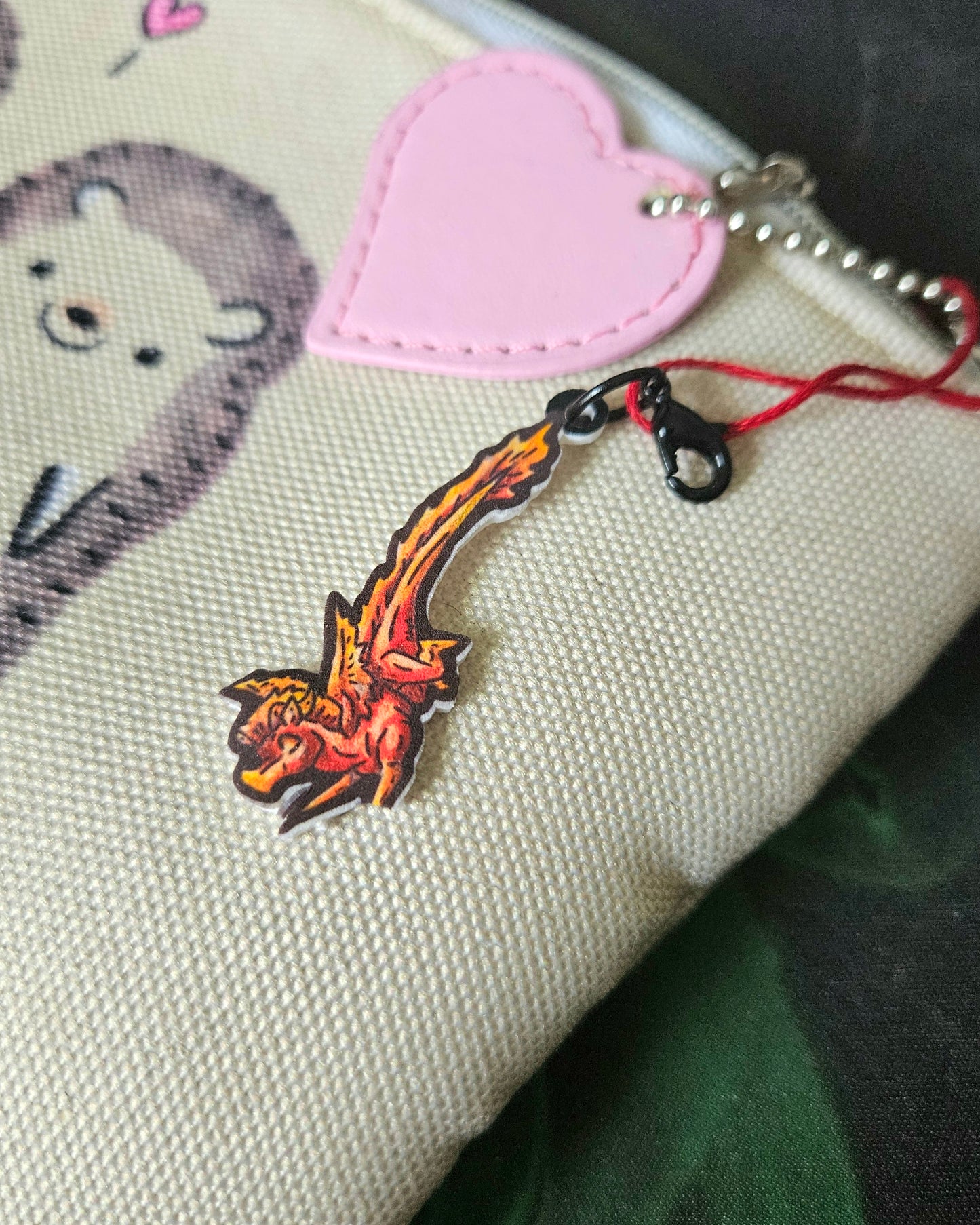 Mini Fire Dragon Fly Charm