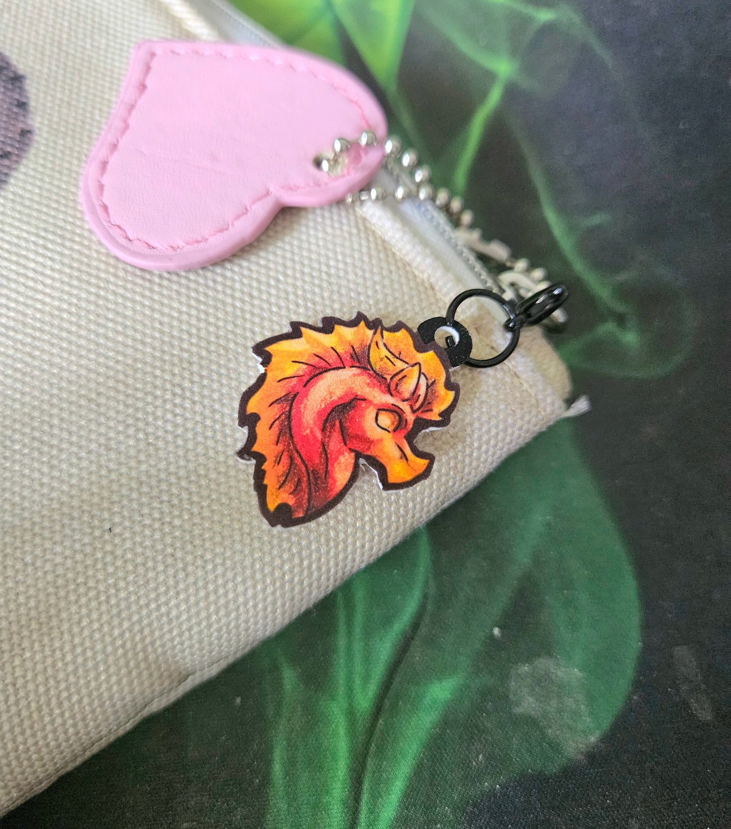 Mini Fire Dragon Head Charm