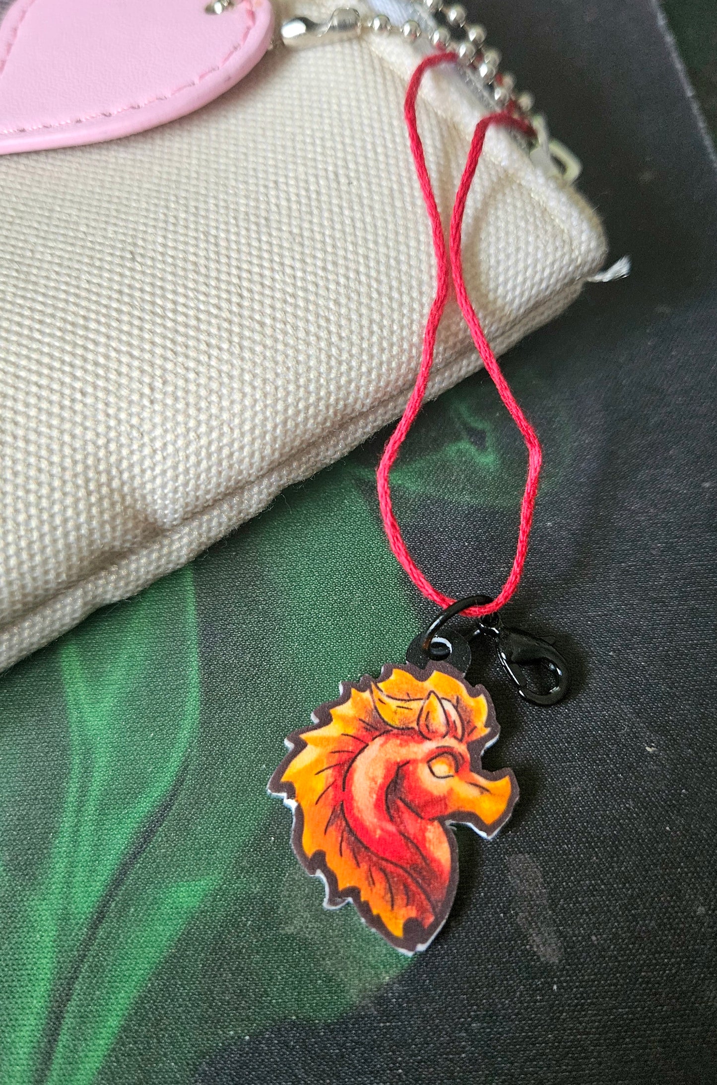 Mini Fire Dragon Head Charm