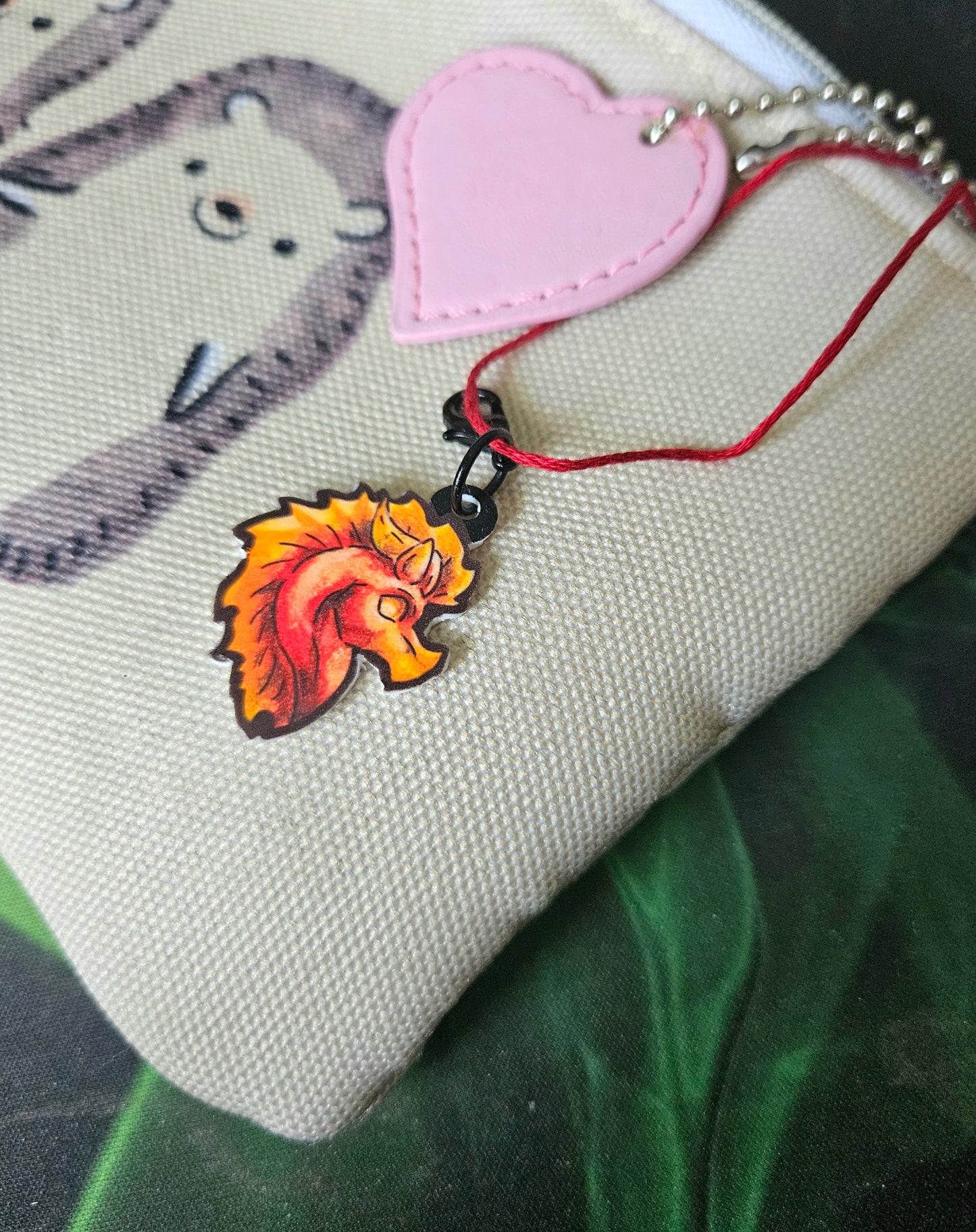 Mini Fire Dragon Head Charm