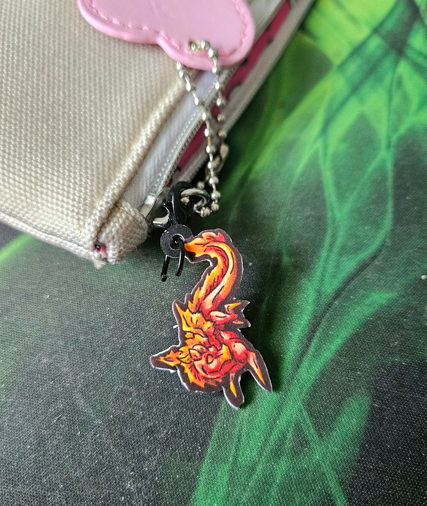 Mini Fire Dragon Land Charm