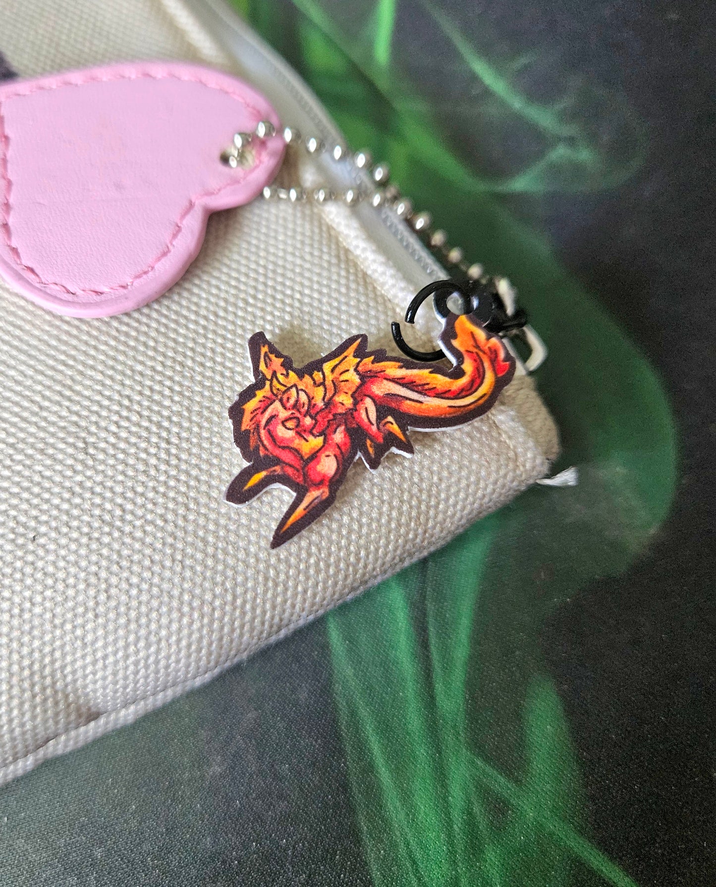Mini Fire Dragon Land Charm