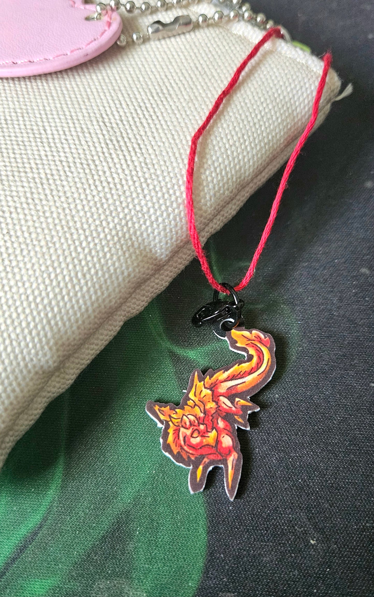 Mini Fire Dragon Land Charm