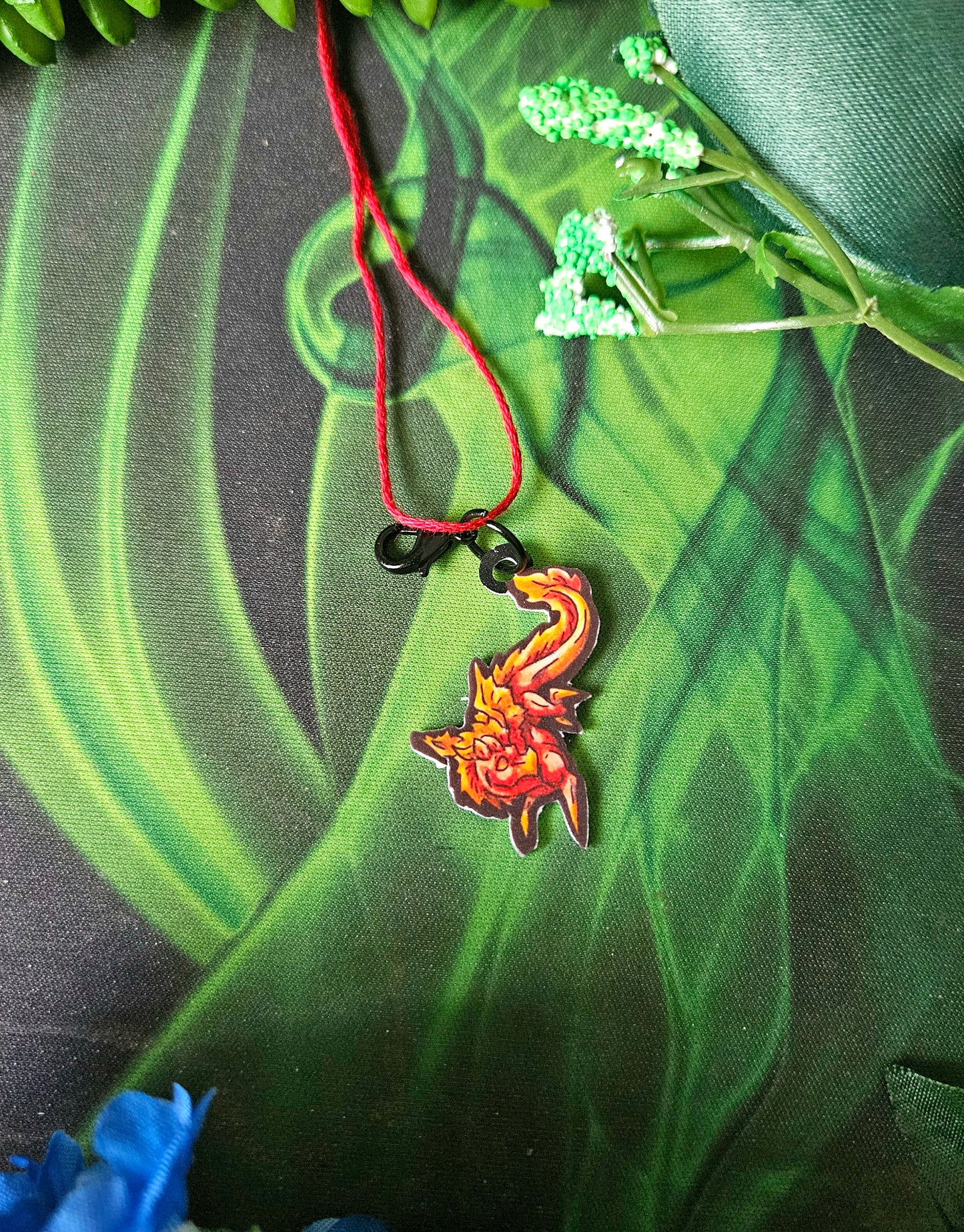 Mini Fire Dragon Land Charm