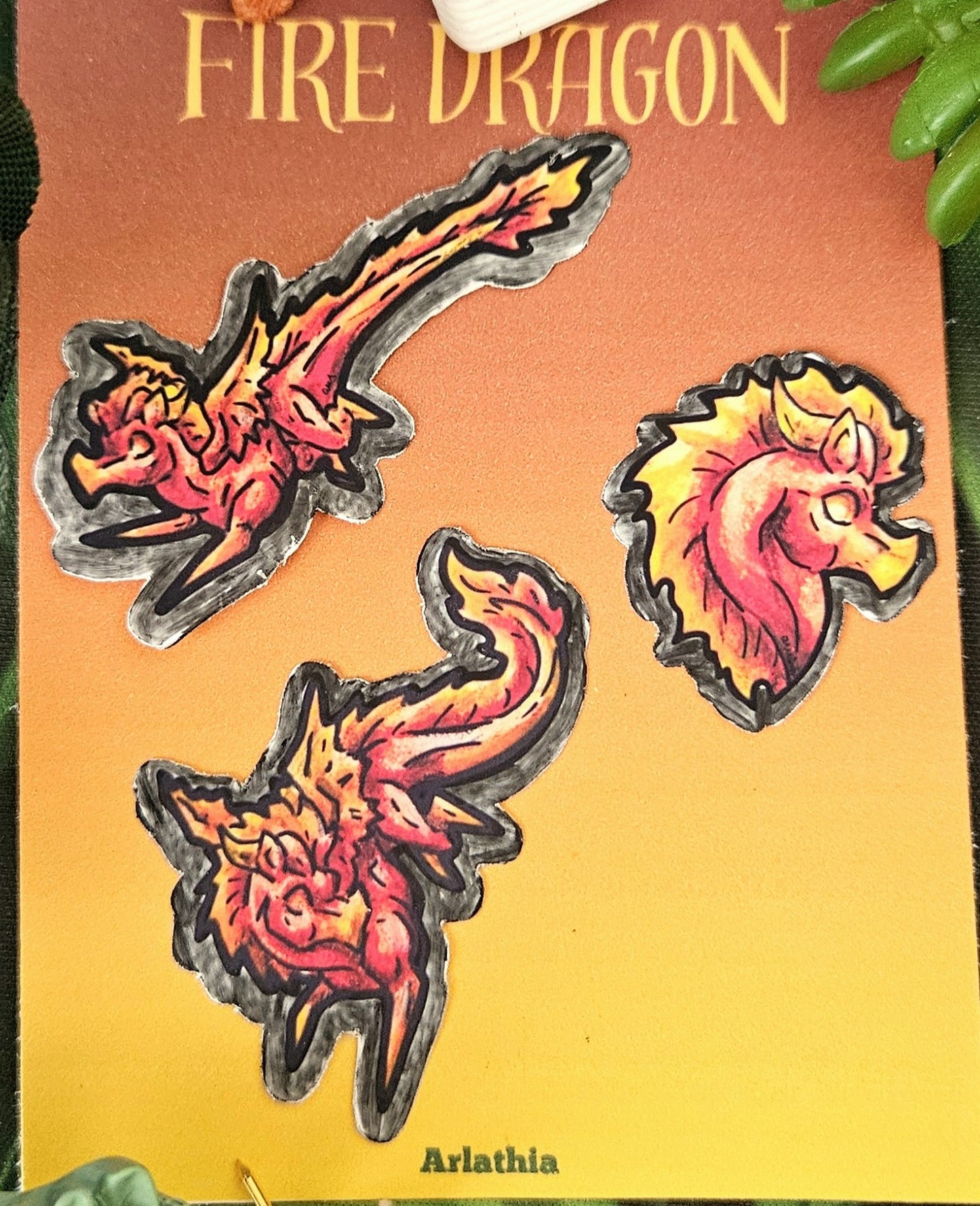 Mini Fire Dragon Multi-Pack Stickers