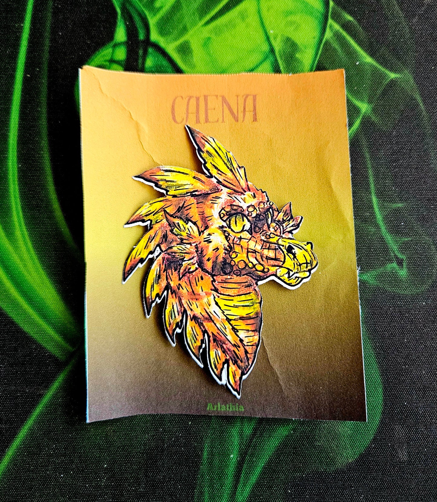 Caena the Raptor Head Magnet