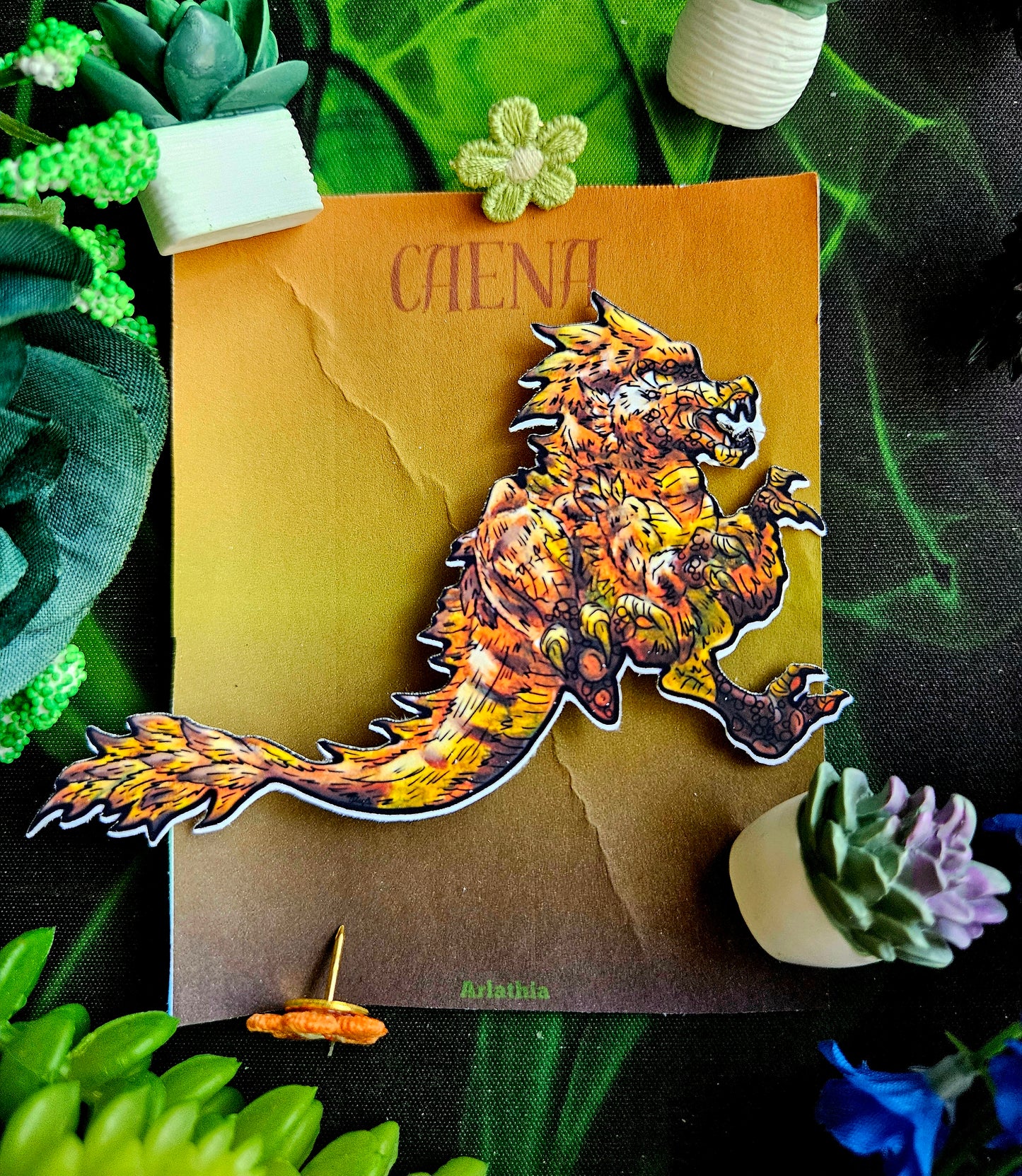 Caena the Raptor Attack Sticker