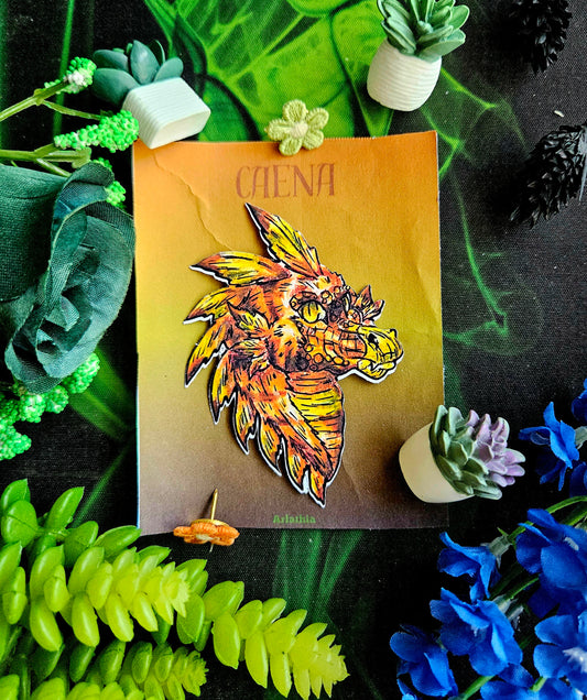 Caena the Raptor  Head Sticker