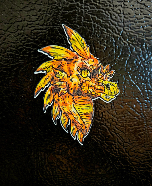Caena the Raptor Head Magnet