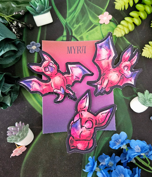 Minis Myra the Bat Sticker Set