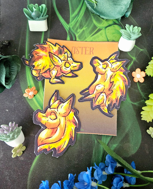 Minis Aster the Fall Hedgehog Sticker Set