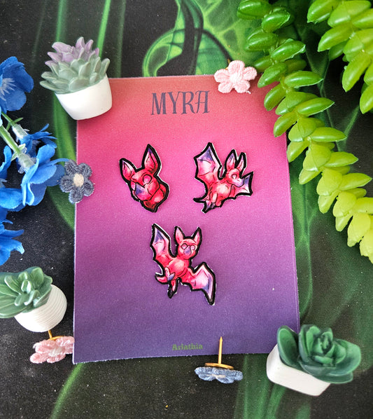 Minis Myra the Bat Multi-Pack Pins
