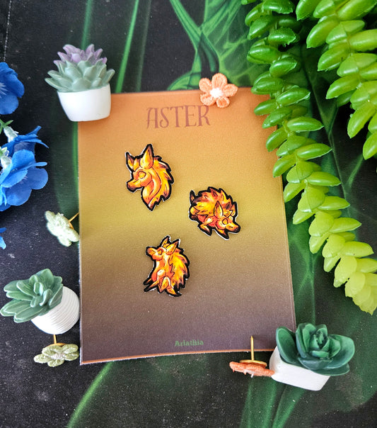 Minis Aster the Fall Hedgehog Multi-Pack Pins